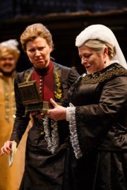 Kristin Hutchinson as Lady Sarah and Beatie Edney as Queen Victoria in The Empress. Photo by Steve Tanner